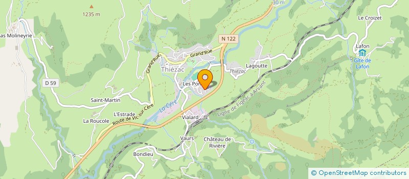 localisation de l'entreprise MONSIEUR THOMAS LACROIX à THIEZAC