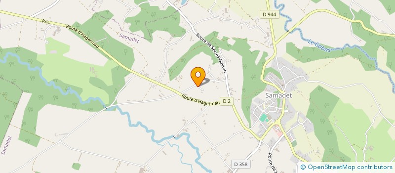 localisation de l'entreprise MONSIEUR THOMAS LAFARGUE  HAGETMAU