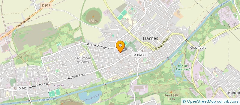 localisation de l'entreprise MONSIEUR THOMAS LAFITTE  HARNES