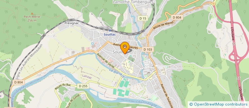 localisation de l'entreprise MONSIEUR THOMAS LAFON-BARRUEL  LE ROC