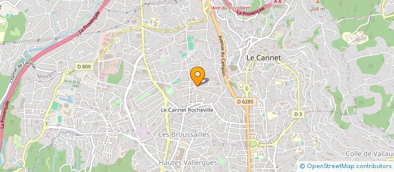 localisation de l'entreprise MONSIEUR THOMAS LAFORCE à LE CANNET