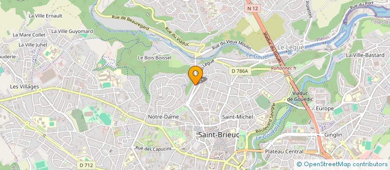 localisation de l'entreprise MONSIEUR THOMAS LAFUENTE à SAINT-BRIEUC