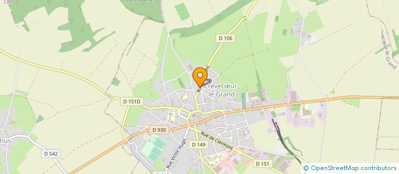 localisation de l'entreprise MONSIEUR THOMAS LAGAND  CREVECUR-LE-GRAND