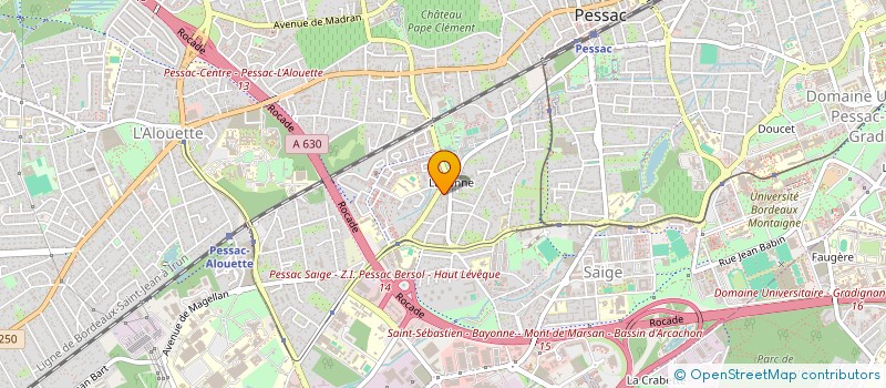 localisation de l'entreprise MONSIEUR THOMAS LALANNE  GRADIGNAN