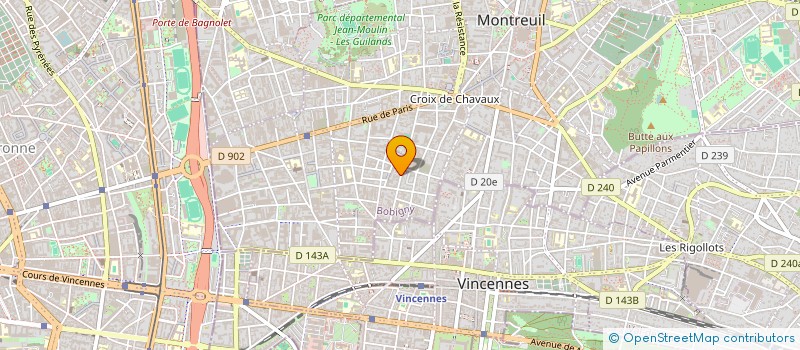 localisation de l'entreprise MONSIEUR THOMAS LAMOURET  MONTREUIL