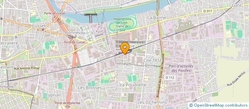 localisation de l'entreprise MONSIEUR THOMAS LAMPERIN  VAULX-EN-VELIN