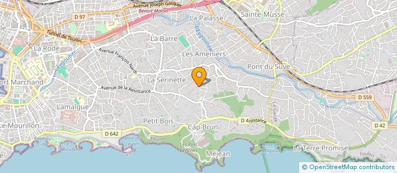 localisation de l'entreprise MONSIEUR THOMAS LAPRAS à TOULON