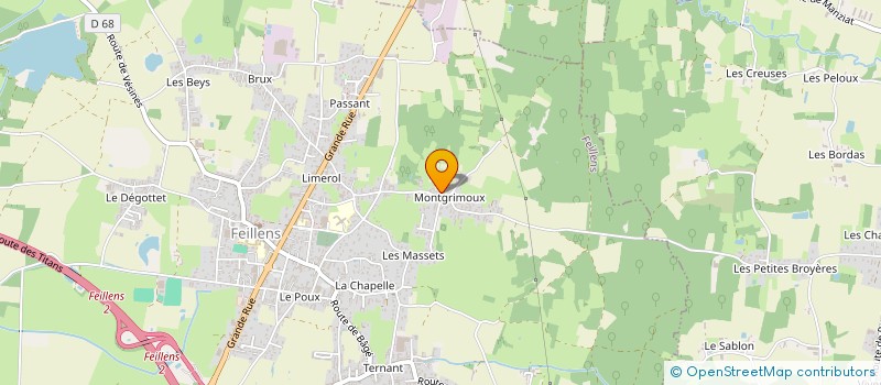 localisation de l'entreprise MONSIEUR THOMAS LARMURIER à FEILLENS