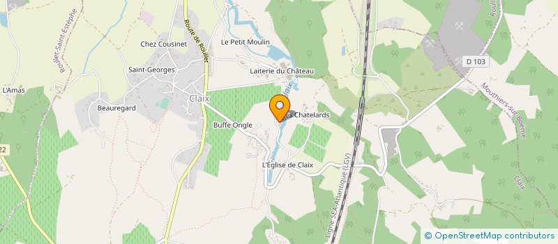 localisation de l'entreprise MONSIEUR THOMAS LARRET à CLAIX