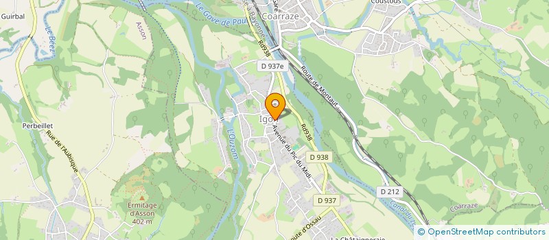 localisation de l'entreprise MONSIEUR THOMAS LARROUSSE  IGON