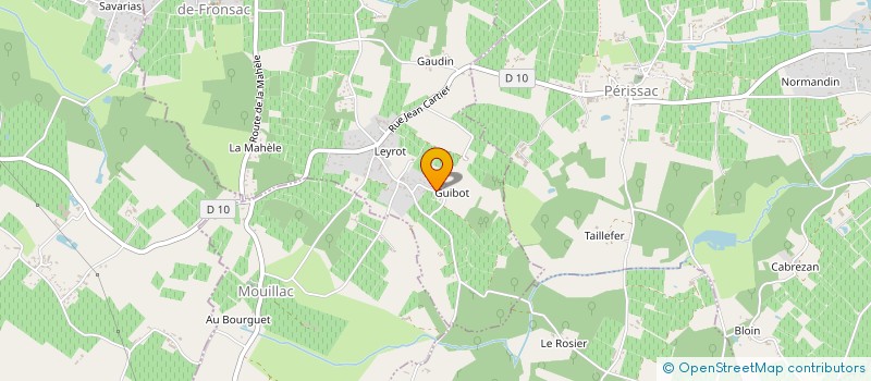 localisation de l'entreprise MONSIEUR THOMAS LARRUY  SAINT-GENES-DE-FRONSAC