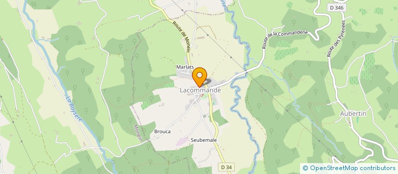 localisation de l'entreprise MONSIEUR THOMAS LASSALLE  LACOMMANDE