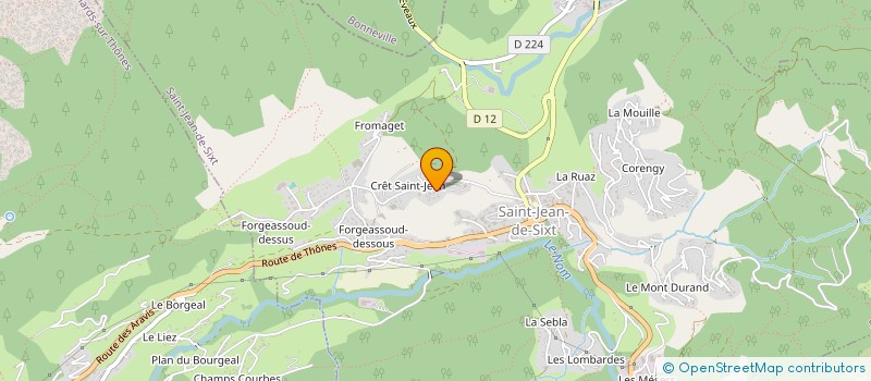 localisation de l'entreprise MONSIEUR THOMAS LATHUILLE  SAINT-JEAN-DE-SIXT