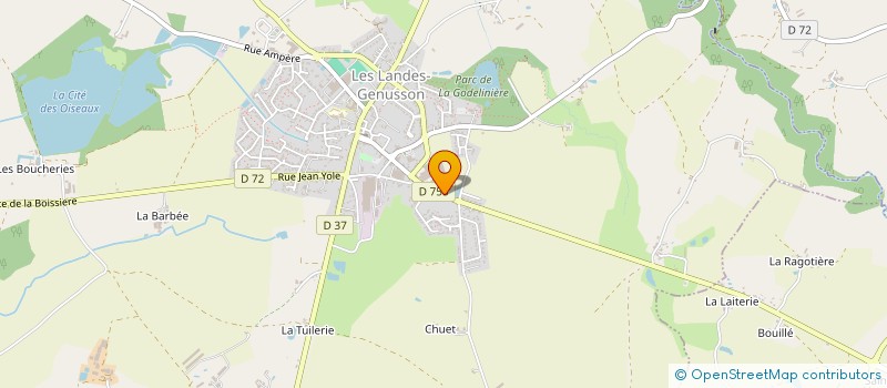 localisation de l'entreprise MONSIEUR THOMAS LAUNEY  LES LANDES-GENUSSON