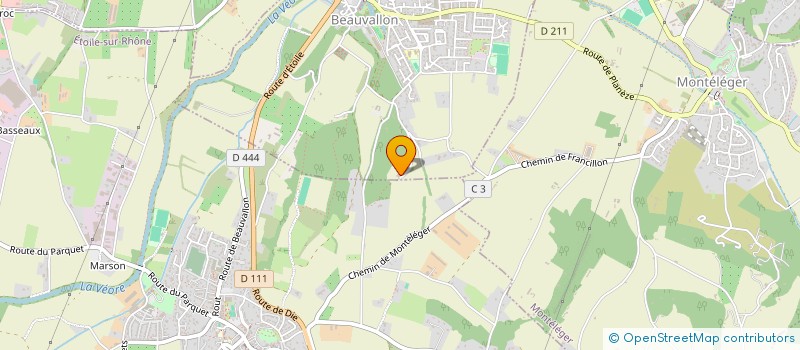 localisation de l'entreprise MONSIEUR THOMAS LAURENT  BEAUVALLON