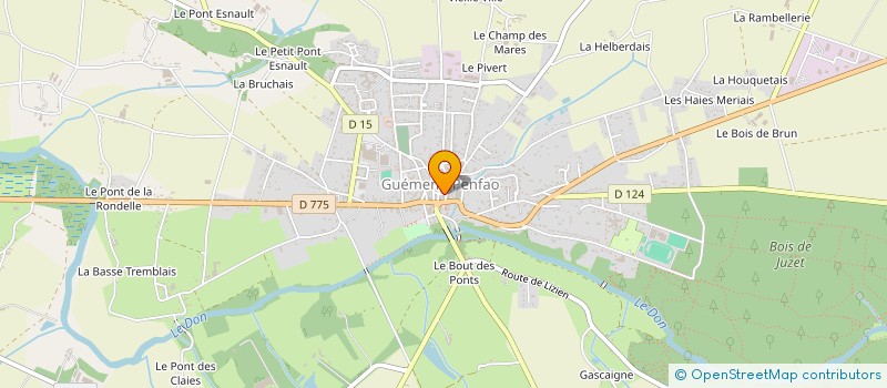 localisation de l'entreprise MONSIEUR THOMAS LAURENT  GUEMENE-PENFAO