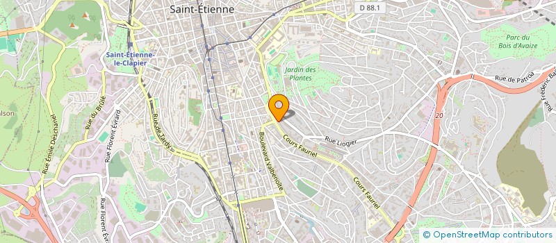 localisation de l'entreprise MONSIEUR THOMAS LAURIER  SAINT-ETIENNE