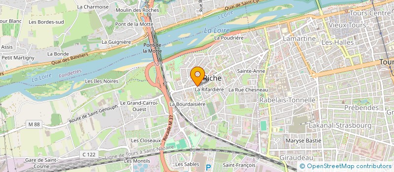 localisation de l'entreprise MONSIEUR THOMAS LAVERGNE  LA RICHE