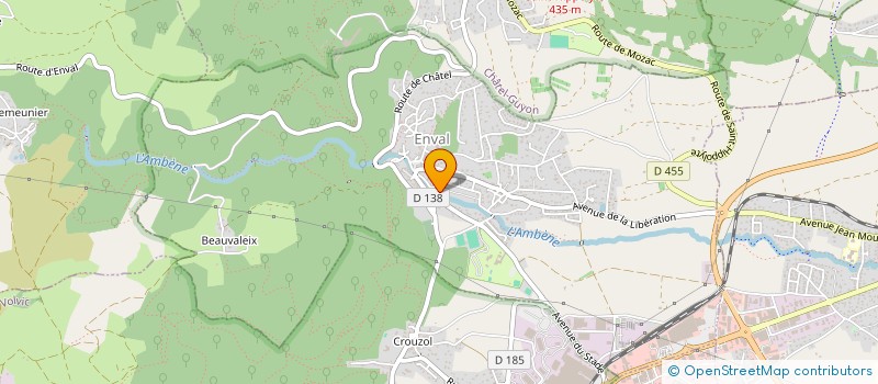 localisation de l'entreprise MONSIEUR THOMAS LAVEST  ENVAL