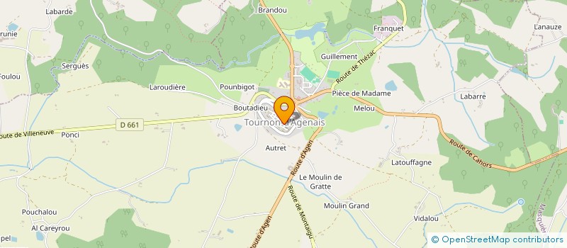 localisation de l'entreprise MONSIEUR THOMAS LAYMOND  TOURNON-D'AGENAIS