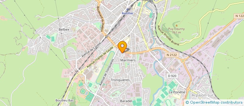 localisation de l'entreprise MONSIEUR THOMAS LE BLOCH à AURILLAC