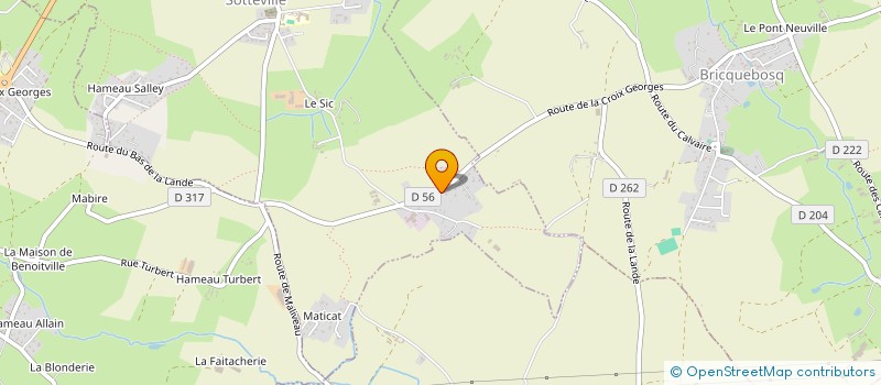 localisation de l'entreprise MONSIEUR THOMAS LE CALVEZ  SOTTEVILLE