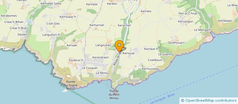 localisation de l'entreprise MONSIEUR THOMAS LE CLAIRE  PLOUZANE