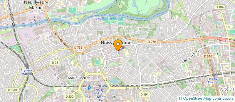 localisation de l'entreprise MONSIEUR THOMAS LE DORE  NOISY-LE-GRAND