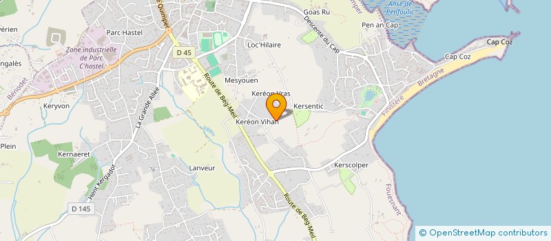 localisation de l'entreprise MONSIEUR THOMAS LE DREZEN à FOUESNANT