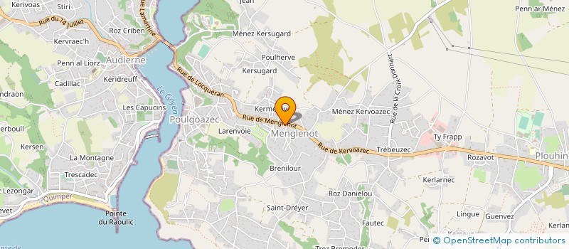 localisation de l'entreprise MONSIEUR THOMAS LE GALL  PLOUHINEC