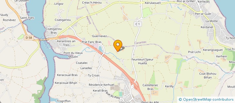 localisation de l'entreprise MONSIEUR THOMAS LE GOFF  HENVIC