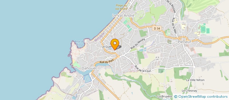 localisation de l'entreprise MONSIEUR THOMAS LE MAUFF  PLENEUF-VAL-ANDRE