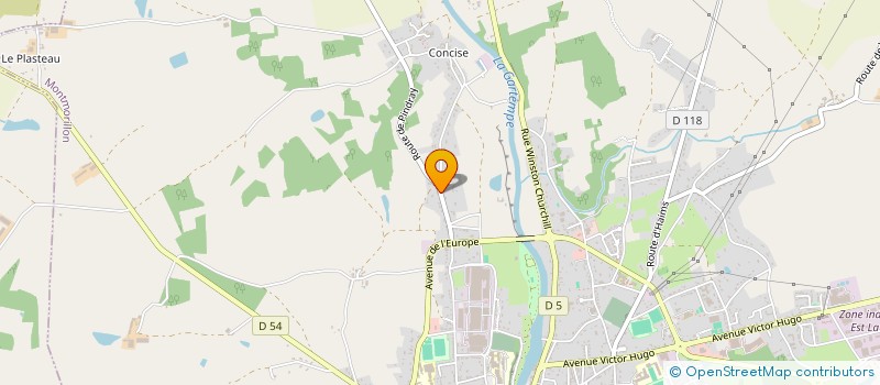 localisation de l'entreprise MONSIEUR THOMAS LE MEUR  MONTMORILLON