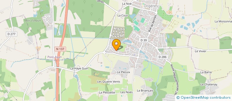 localisation de l'entreprise MONSIEUR THOMAS LE PAPE  ORGERES