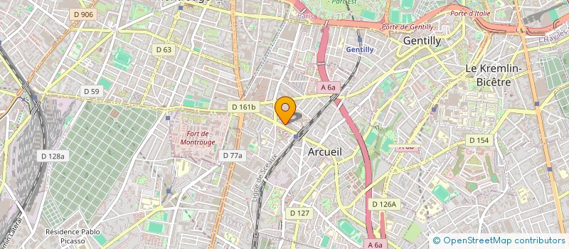 localisation de l'entreprise MONSIEUR THOMAS LEBEAU  ARCUEIL