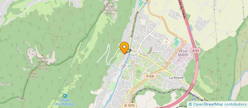 localisation de l'entreprise MONSIEUR THOMAS LEBEL  VIF