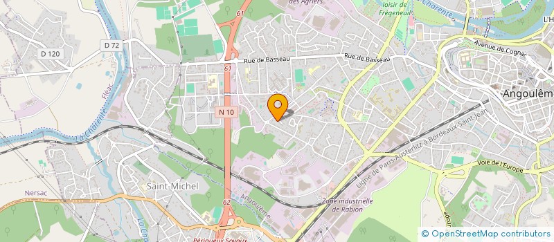 localisation de l'entreprise MONSIEUR THOMAS LEBRAULT à ANGOULEME