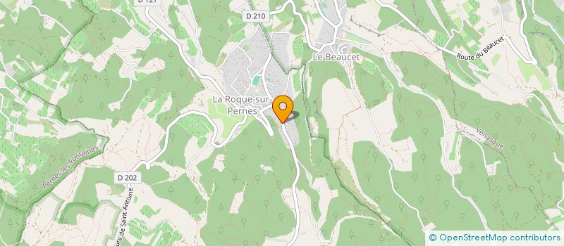 localisation de l'entreprise MONSIEUR THOMAS LEBRETON  LA ROQUE-SUR-PERNES