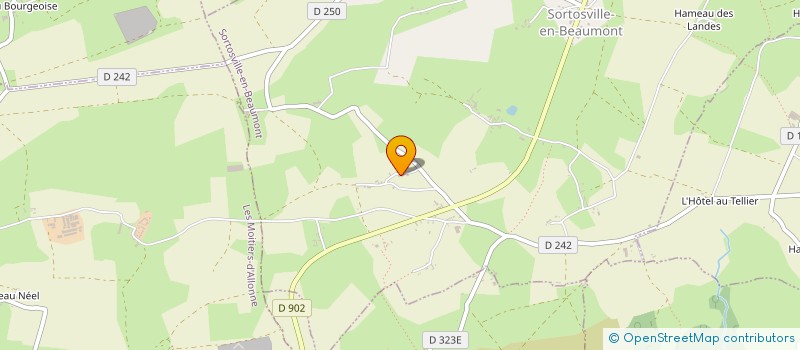 localisation de l'entreprise MONSIEUR THOMAS LECHEVALLIER  SORTOSVILLE-EN-BEAUMONT
