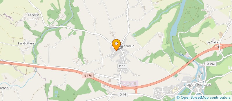 localisation de l'entreprise MONSIEUR THOMAS LECLANCHER  JUGON-LES-LACS