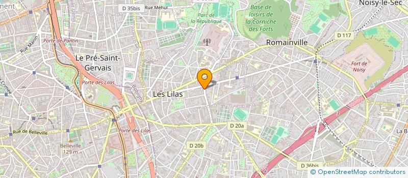 localisation de l'entreprise MONSIEUR THOMAS LECLERC à LES LILAS
