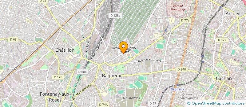 localisation de l'entreprise MONSIEUR THOMAS LECLERC à BAGNEUX