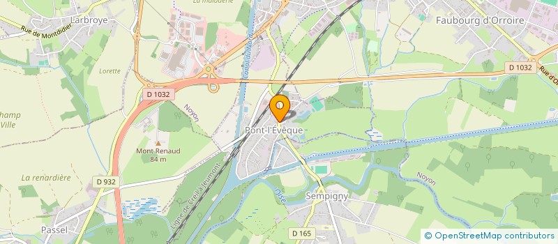 localisation de l'entreprise MONSIEUR THOMAS LECLERCQ  PONT-L'EVEQUE