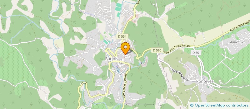 localisation de l'entreprise MONSIEUR THOMAS LECOMTE  BARJOLS