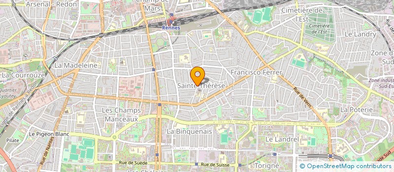 localisation de l'entreprise MONSIEUR THOMAS LEDUC  RENNES