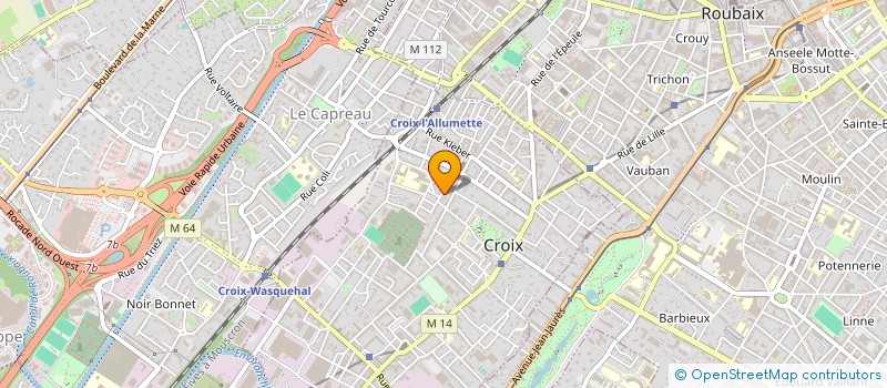 localisation de l'entreprise MONSIEUR THOMAS LEFEBVRE à CROIX