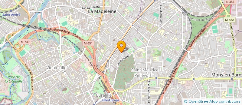 localisation de l'entreprise MONSIEUR THOMAS LEFEBVRE à LA MADELEINE