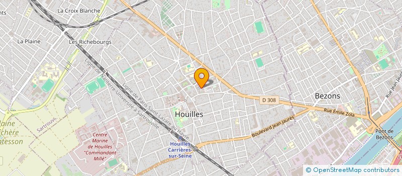 localisation de l'entreprise MONSIEUR THOMAS LEFETZ  HOUILLES