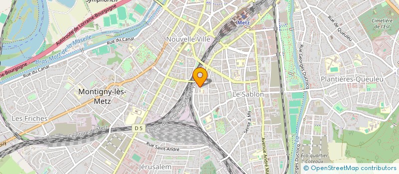 localisation de l'entreprise MONSIEUR THOMAS LEFORT  METZ