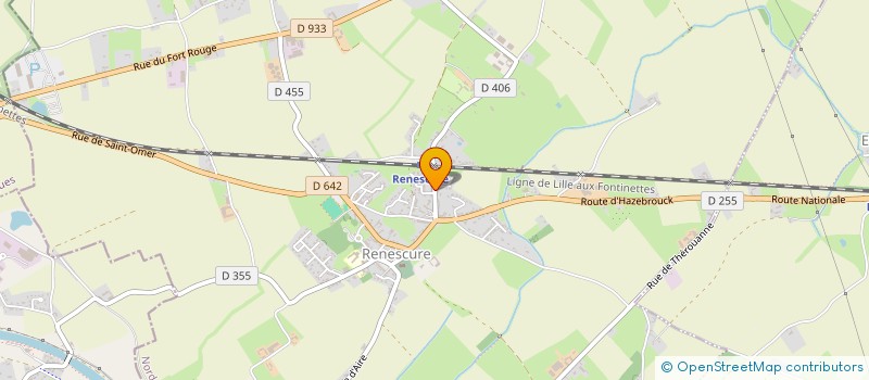 localisation de l'entreprise MONSIEUR THOMAS LEMATTRE  RENESCURE